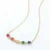 Rainbow Bubble Zirconia Necklace Rainbow Zirconia Necklace