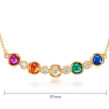 Rainbow Bubble Zirconia Necklace Rainbow Zirconia Necklace