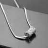 S925 Silver Woven Barrel Necklace Woven Barrel Necklace