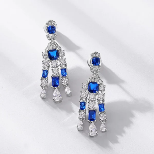 Sapphire Cascade Earrings Sapphire Cascade Earrings