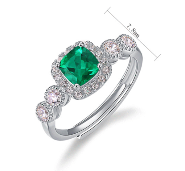 Emerald Halo Elegance Ring Emerald Halo Elegance Ring