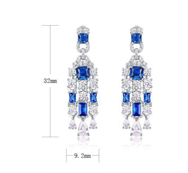 Sapphire Cascade Earrings Sapphire Cascade Earrings
