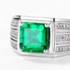 Regal Emerald Crown Ring for Men Regal Emerald Crown Ring
