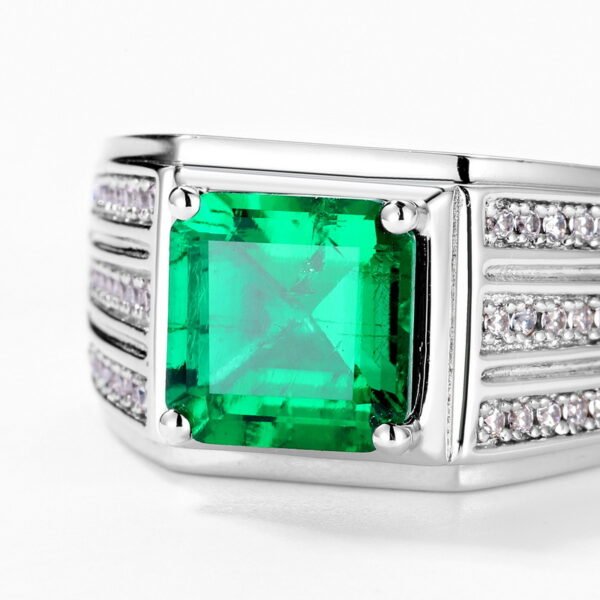 Regal Emerald Crown Ring for Men Regal Emerald Crown Ring