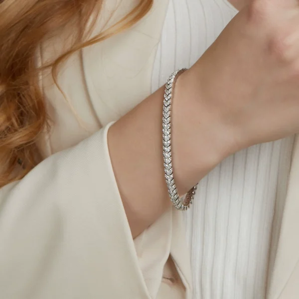 Ice V-Link S925 Diamond Bracelet Ice V-Link Diamond Bracelet