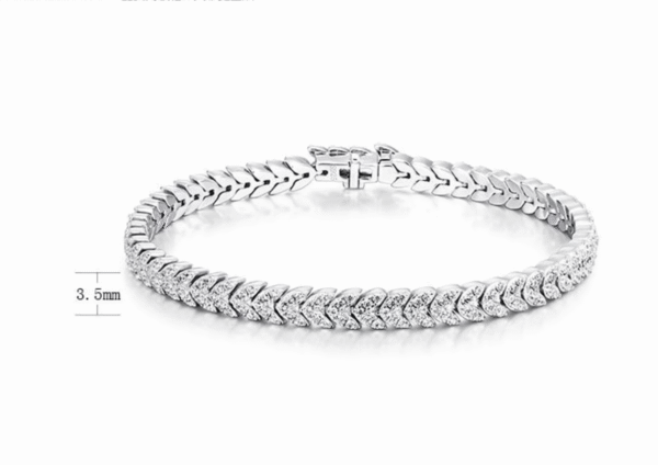 Ice V-Link S925 Diamond Bracelet Ice V-Link Diamond Bracelet