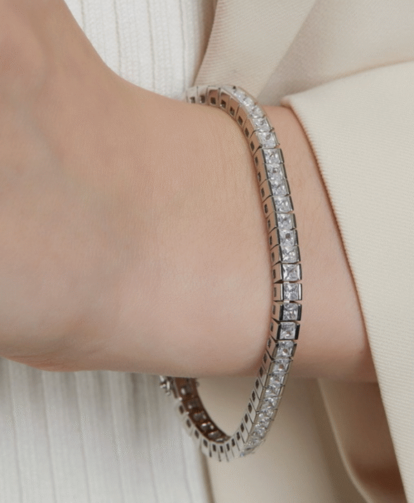 Cubic Edge S925 Tennis Bracelet Cubic Edge Tennis Bracelet