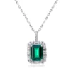 Regal Emerald Halo Pendant Regal Emerald Halo Pendant