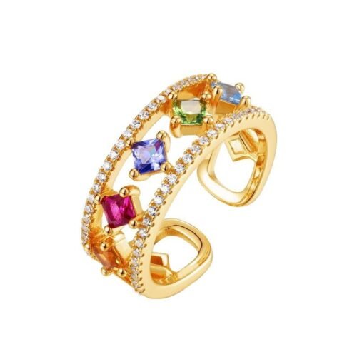 Aurora Spectrum Zirconia Ring