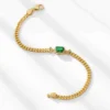 Emerald Ice-Cut Diamond Bracelet Emerald Ice-Cut Diamond Bracelet