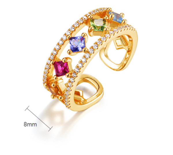 Aurora Spectrum Zirconia Ring Aurora Spectrum Zirconia Ring