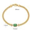 Emerald Ice-Cut Diamond Bracelet Emerald Ice-Cut Diamond Bracelet