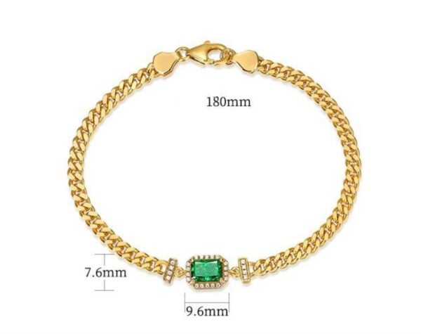 Emerald Ice-Cut Diamond Bracelet Emerald Ice-Cut Diamond Bracelet