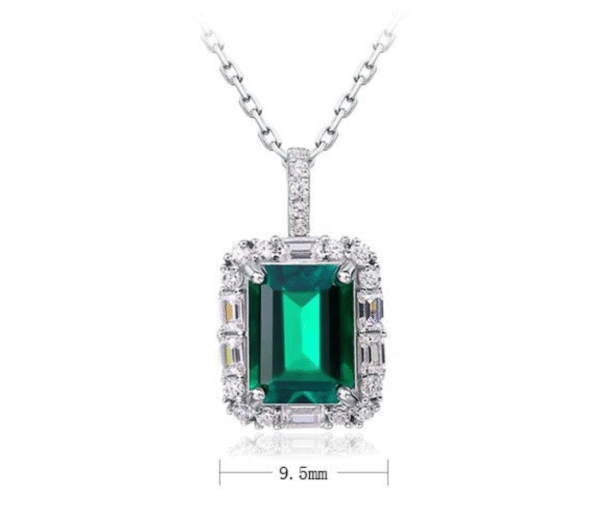 Regal Emerald Halo Pendant Regal Emerald Halo Pendant