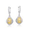 Goose Yellow Ice Flower Drop Earrings Goose Yellow Ice Flower Drop Earrings