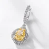 Goose Yellow Ice Flower Drop Earrings Goose Yellow Ice Flower Drop Earrings