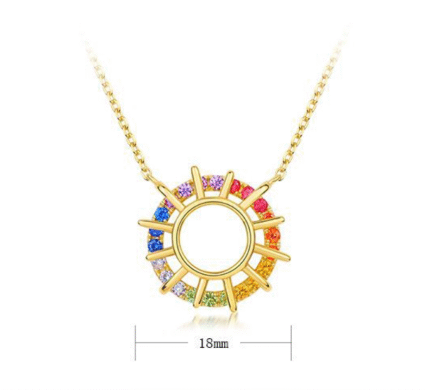 Radiant Spectrum Sunflower Necklace Radiant Spectrum Sunflower Necklace