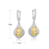 Goose Yellow Ice Flower Drop Earrings Goose Yellow Ice Flower Drop Earrings