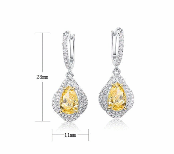Goose Yellow Ice Flower Drop Earrings Goose Yellow Ice Flower Drop Earrings