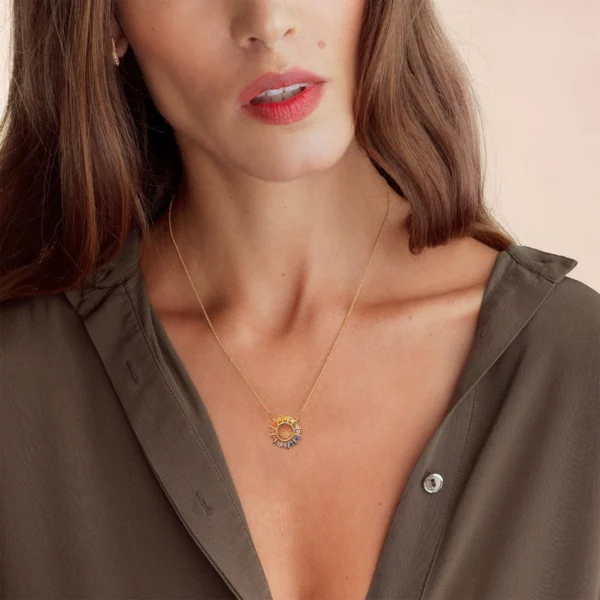 Radiant Spectrum Sunflower Necklace Radiant Spectrum Sunflower Necklace