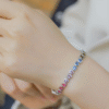 Heart Rainbow Zirconia Bracelet Heart Rainbow Zirconia Bracelet