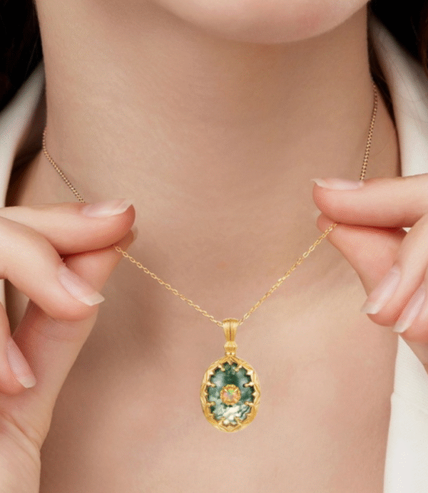 Forest Opal Bloom Pendant Forest Opal Bloom Pendant