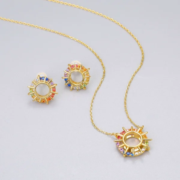 Radiant Spectrum Sunflower Necklace Radiant Spectrum Sunflower Necklace