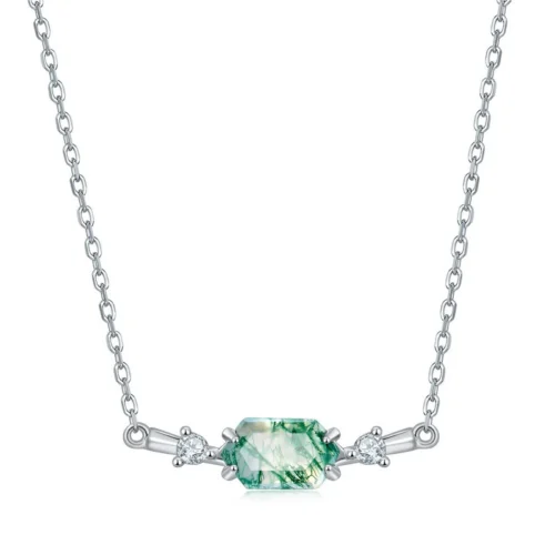 Emerald Mist Agate Necklace