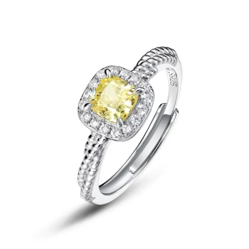 Goose Yellow Halo Diamond Ring Goose Yellow Halo Diamond Ring