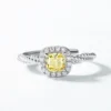 Goose Yellow Halo Diamond Ring Goose Yellow Halo Diamond Ring