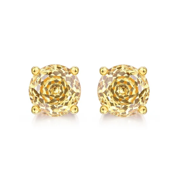 Rose-Cut Zirconia Stud Earrings Rose-Cut Zirconia Stud Earrings