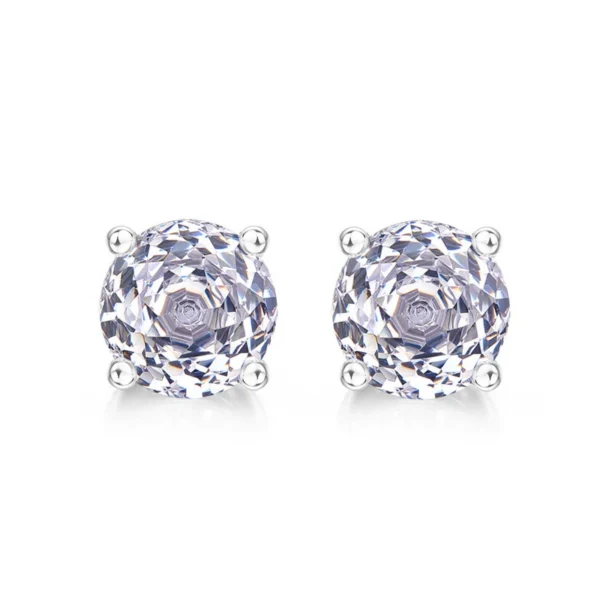 Rose-Cut Zirconia Stud Earrings Rose-Cut Zirconia Stud Earrings