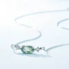 Emerald Mist Agate Necklace Verdant Mist Necklace