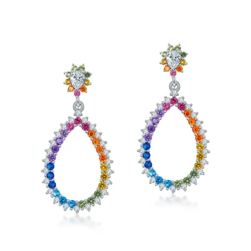Radiant Spectrum Drop Earrings
