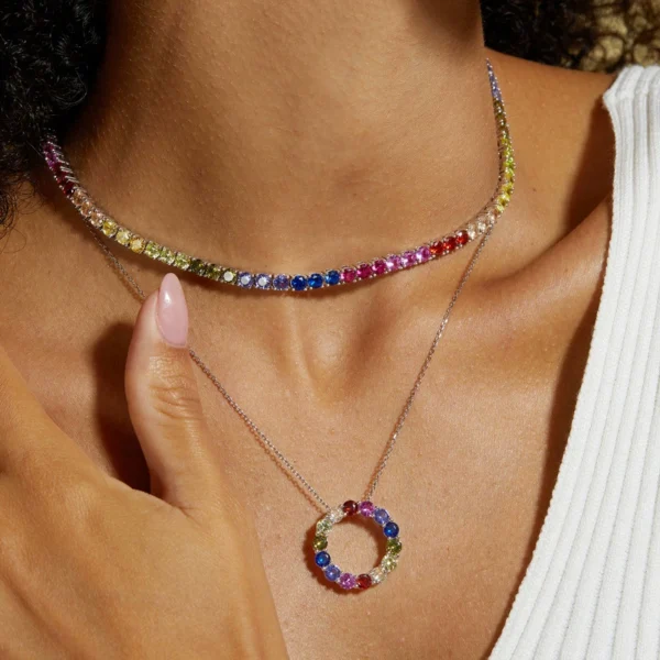 Radiant Spectrum Zirconia Choker