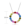 Radiant Circle Rainbow Necklace Radiant Circle Rainbow Necklace