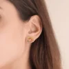 Radiant Rainbow Circle Stud Earrings Radiant Rainbow Circle Stud Earrings