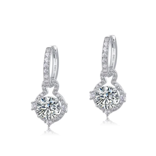 Celestial Radiance Moissanite Earrings Celestial Radiance Moissanite Earrings