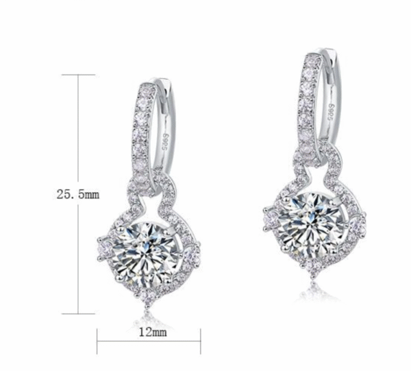 Celestial Radiance Moissanite Earrings Celestial Radiance Moissanite Earrings